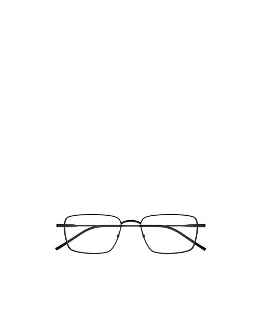 Saint Laurent White Rectangle Frame Sl844 Glasses for men