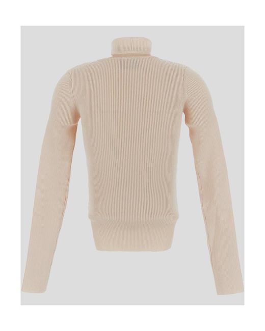 Coperni White Cut-Out Detailed Knit Jumper