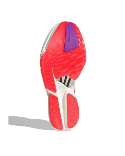 Adidas Pink Adizero Adios Pro 4 Sneakers for men