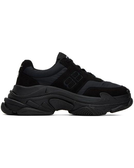 Balenciaga Black Triple S Sneakers for men