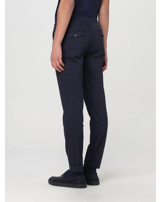 Fay Blue Logo Casual Pants for men