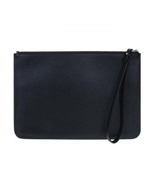 Balenciaga Blue Logo Printed Zipped Pouch for men