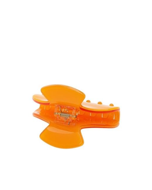 Etro Orange Logo Hair Accessories
