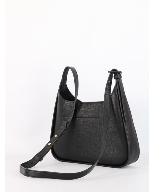 Tory Burch Black Miller Leather Shoulder Bag