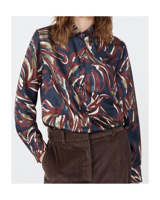 Weekend by Maxmara Multicolor Rive Printed Twill Shirt