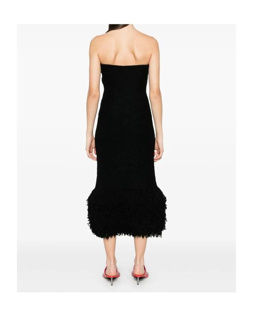 Gabriela Hearst Black Corus Midi Dress