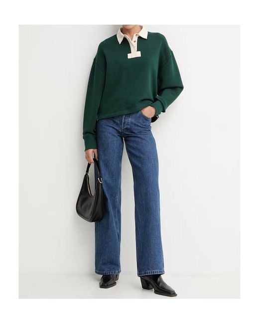 Rag & Bone Green Long-Sleeved Sweatshirt