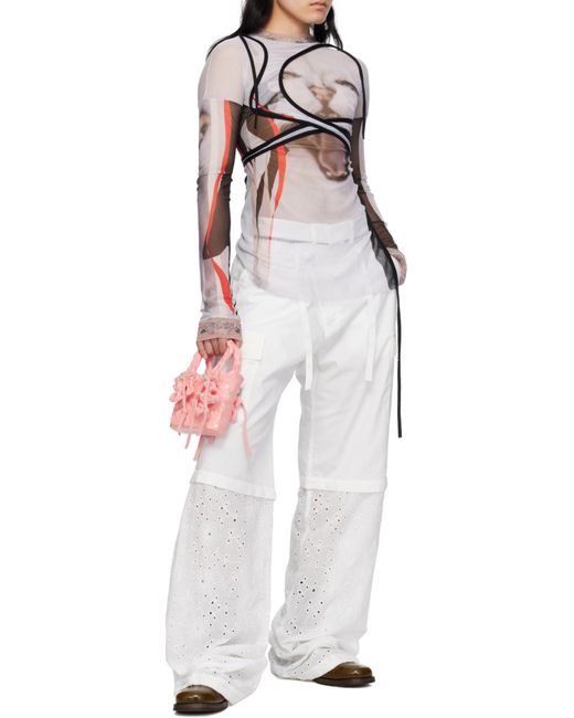 OTTOLINGER White Baggy Cargo Trousers