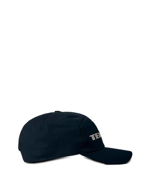 Rick Owens Blue Embroidered-Logo Baseball Cap for men