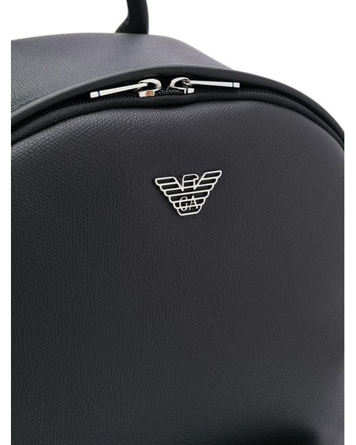Emporio Armani Black Classic Backpack for men