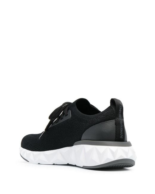 EA7 Black Sock-Style Sports And Leisure Shoes for men