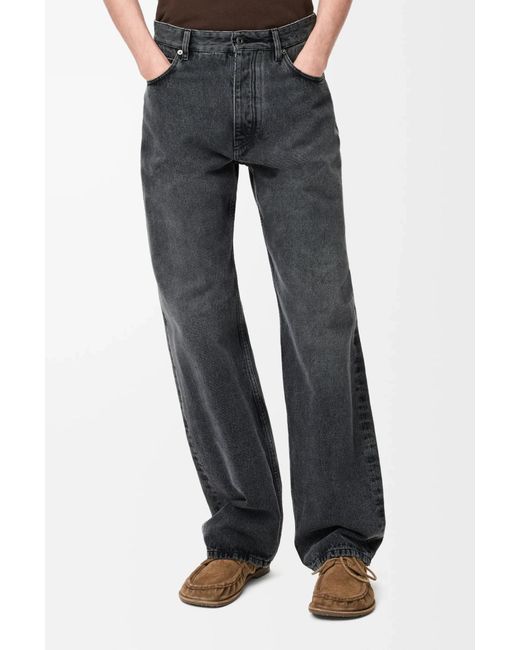 Loewe Gray Straight-Leg Jeans for men
