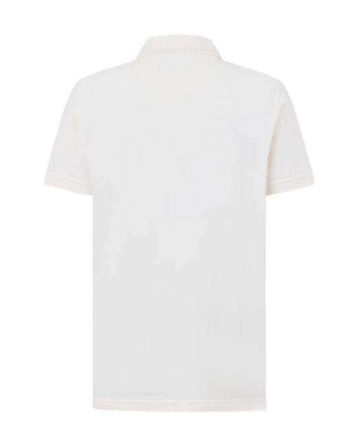 Barbour White Sports Polo Mix Shirt for men