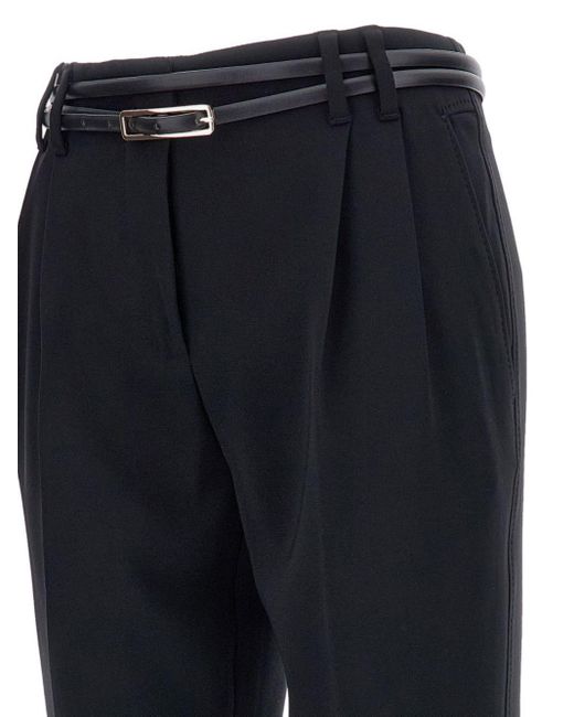 Max Mara Blue Belt Loops Slacks