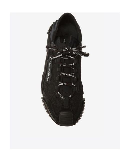 Dolce & Gabbana Black Ns1 Lace-Up Sneakers