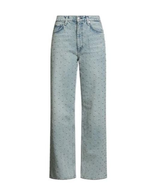 Rag & Bone Blue Light-Colored Straight-Leg Jeans