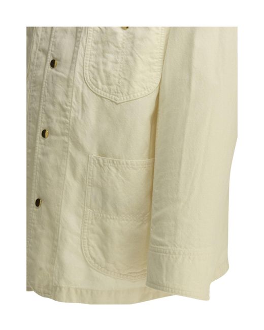 Auralee White Ox Shirt Jacket for men