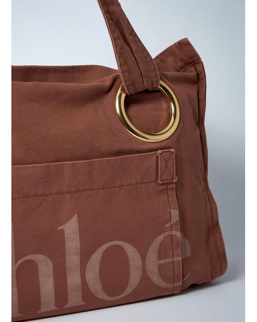 Chloé Brown Chloé Plage Large Tote Bag
