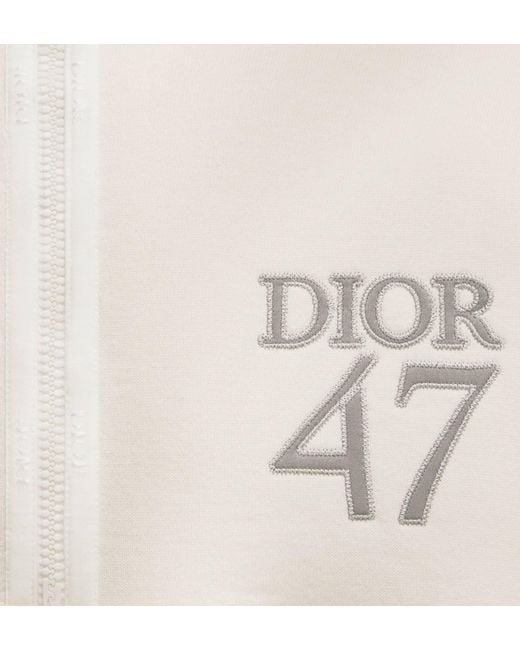 Dior White Regular-Fit Sweater With Stand Collar for men
