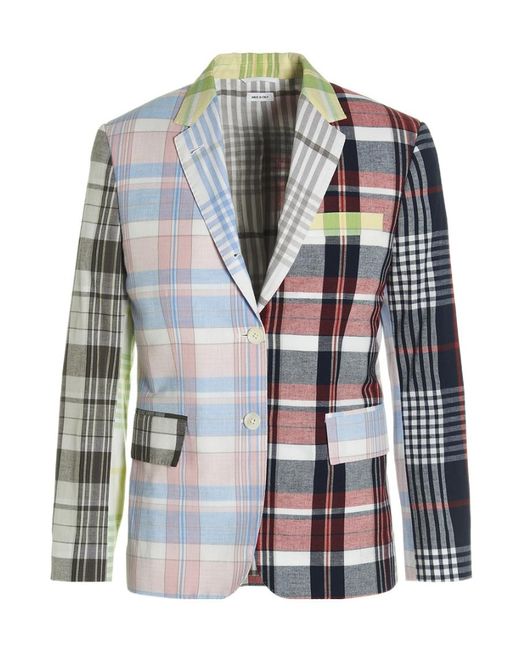 Thom Browne Multicolor Checkered Blazer