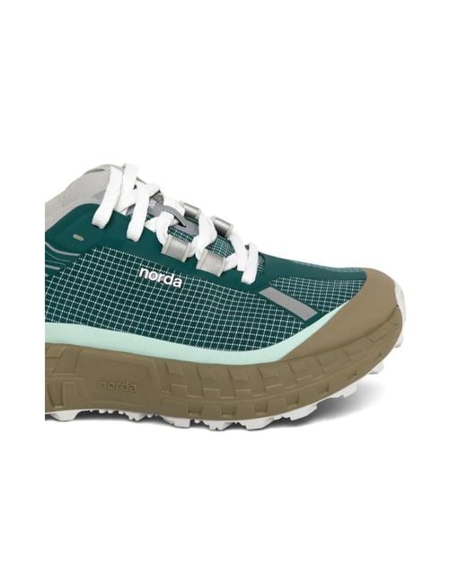 Norda Green Round-Toe Sneakers