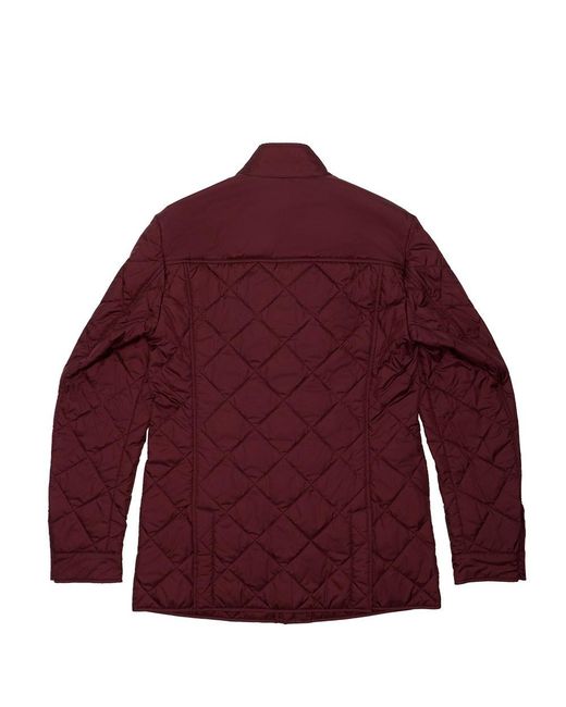 Ferragamo Red Quilted Cotton Suit for men