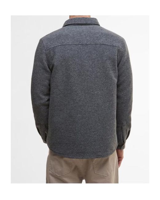 Barbour Gray Marlow Overshirt for men