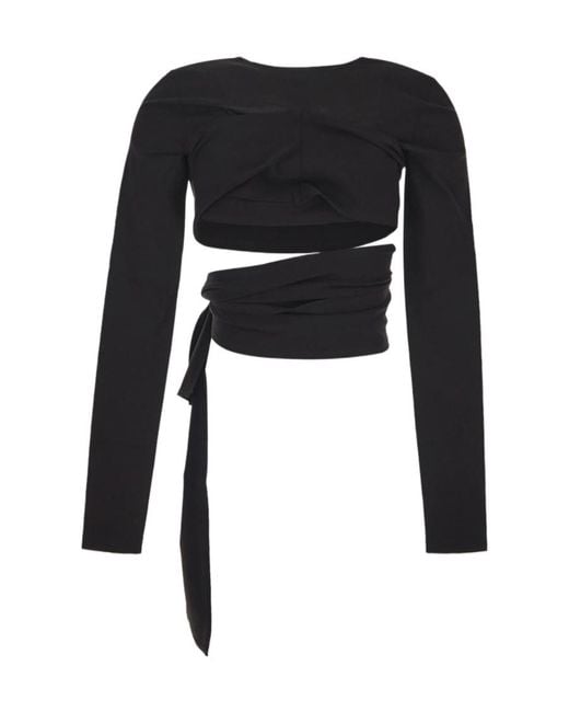 Dolce & Gabbana Black Kim Jersey Milano Long-Sleeved Top