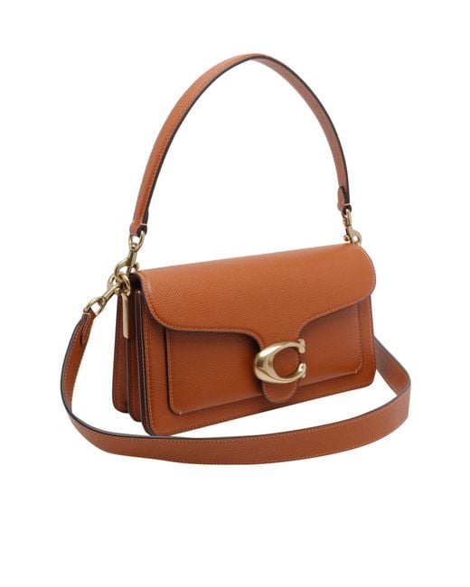 COACH Brown Flap Shoulder Bag