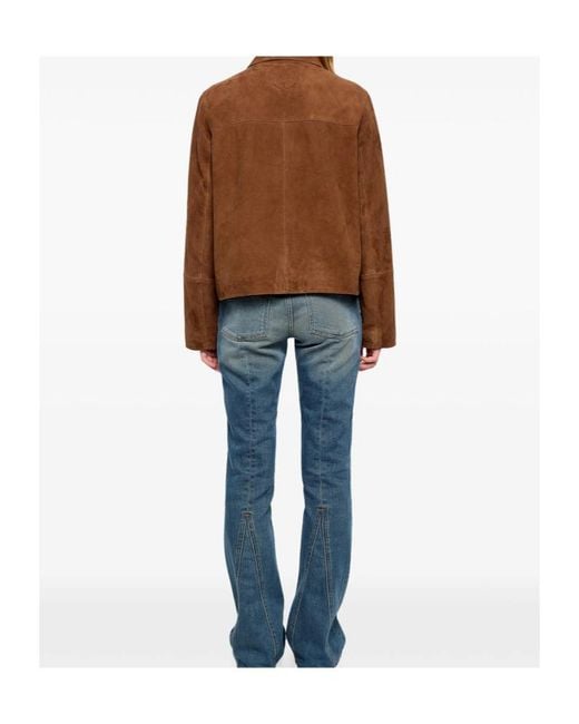 Zadig & Voltaire Brown Lessa Suede Jacket