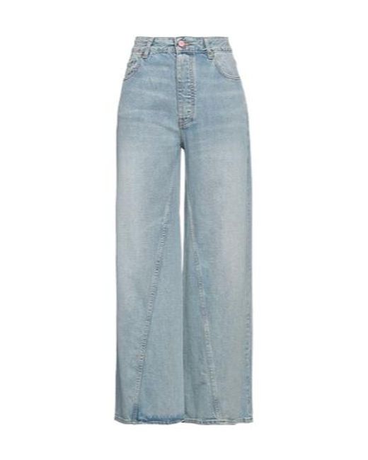 Ganni Blue Denim Trousers