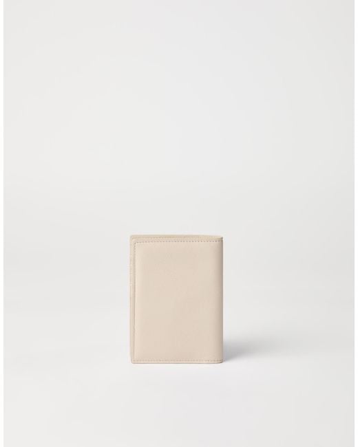 Brunello Cucinelli Natural Grained Leather Passport Holder