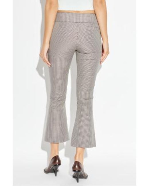 Courreges Gray Houndstooth Pattern Trousers