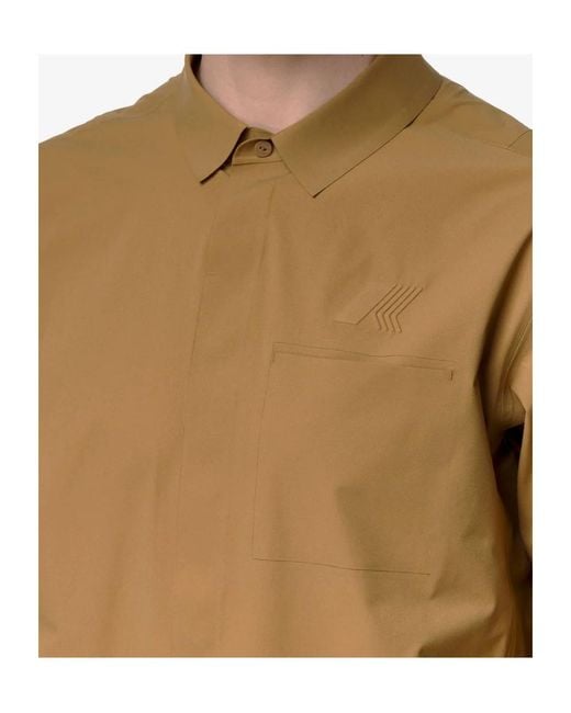 K-Way Brown Sharrie Technical Overshirt for men