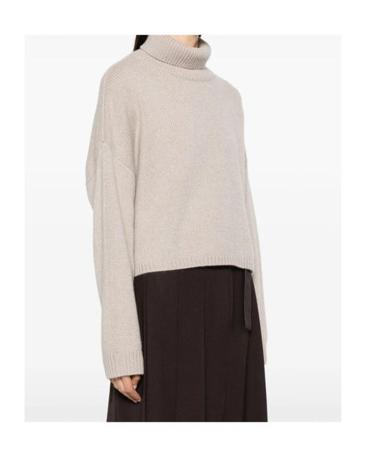 Lisa Yang Natural Turtleneck Sweater