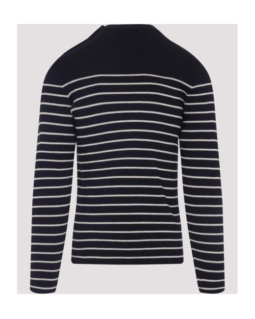 Prada Blue Crew Neck Sweater for men