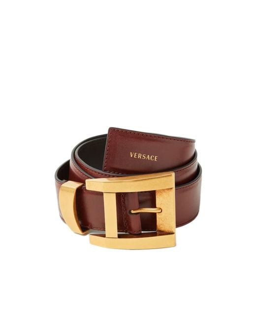 Versace Multicolor Logo-Print Buckle Belt for men