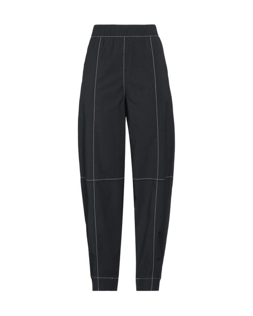 Ganni Blue Plain Colour Casual Trousers