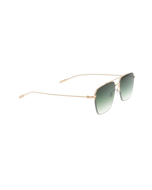 Barton Perreira Green Armstrong Aviator Frame Sunglasses for men