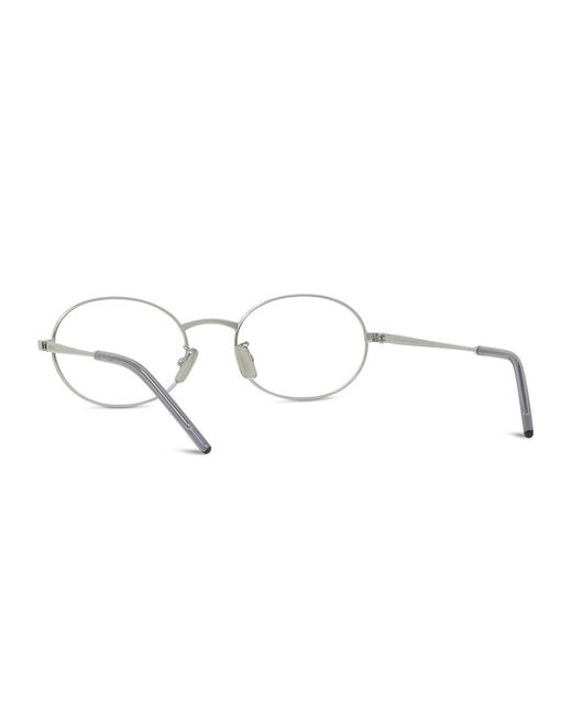 Givenchy White Eyewear Oval Frame Glasses