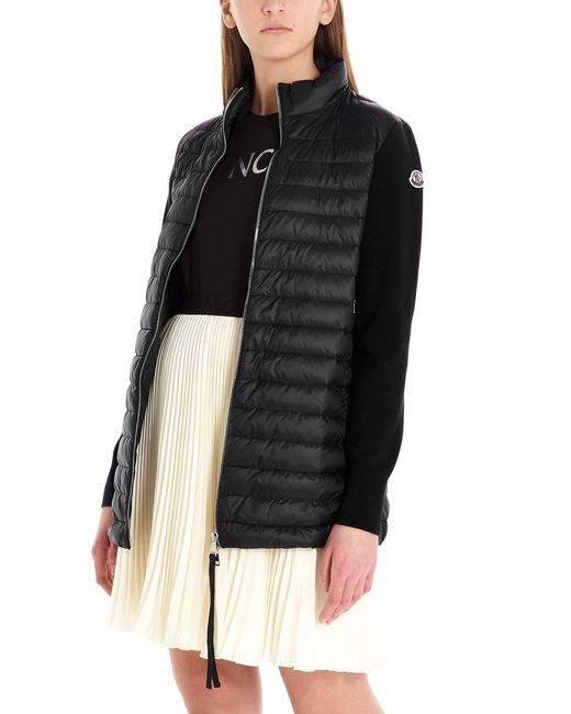Moncler Black Logo Patch Down Jacket