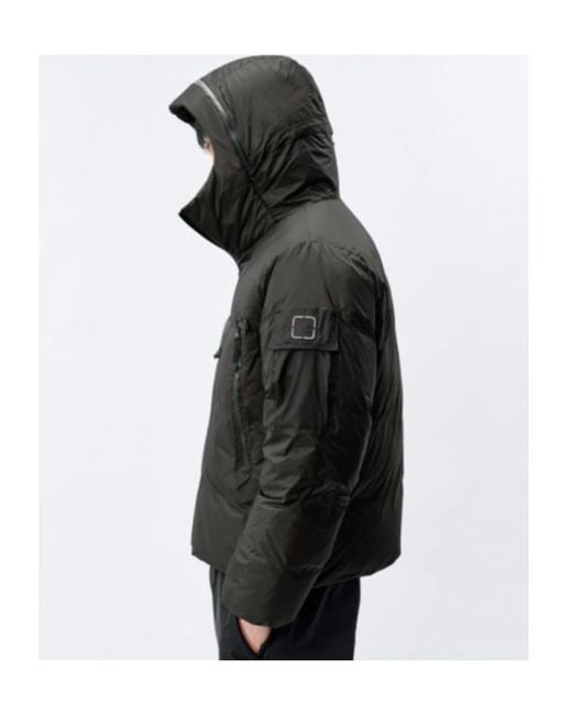 C P Company Black Metropolis Series Metroshield Hooded Down Jacket for men