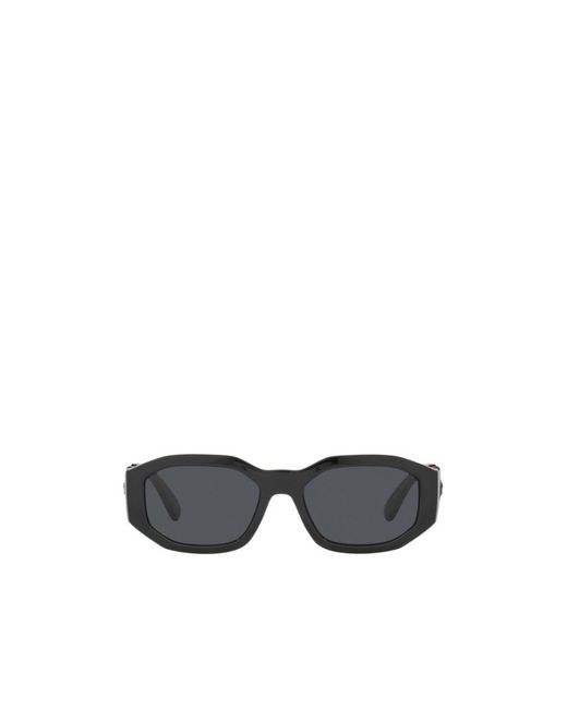 Versace White Eyewear Rectangular Frame Sunglasses for men