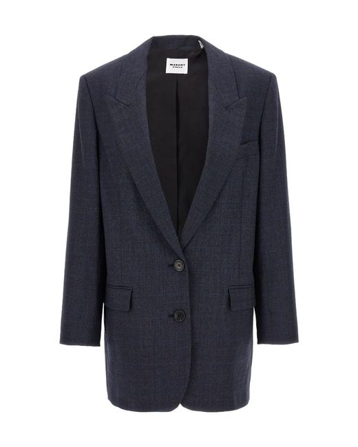 Isabel Marant Blue Precious Wool Blazer