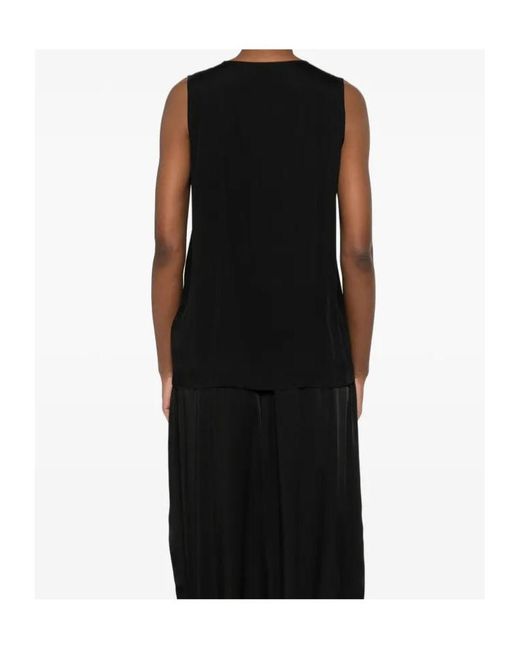 Fabiana Filippi Black V-Neck Top
