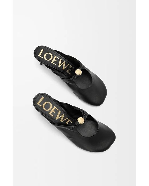 Loewe Black Pebble Soft Mule