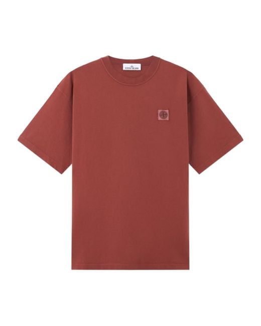 Stone Island Red Patch T-Shirt for men