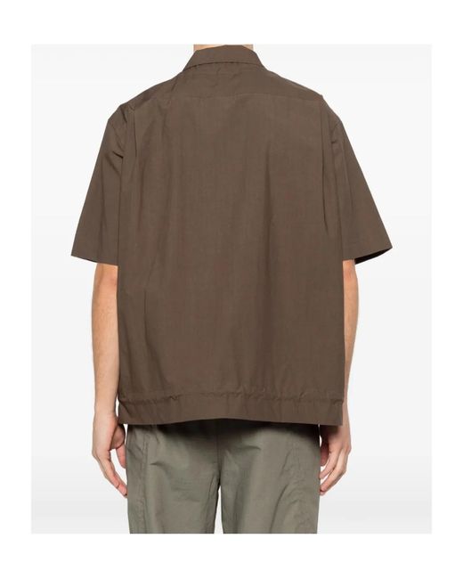 Sacai Green Short-Sleeved Shirt for men
