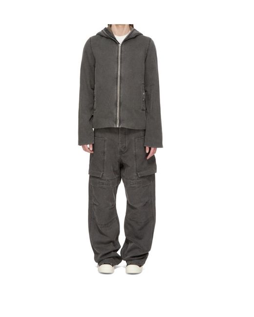 Rick Owens Gray Gimp Zipfront Jacket for men