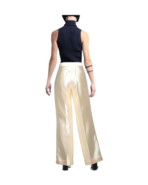Maison Margiela White Versatile Premium Solid Dress Pants